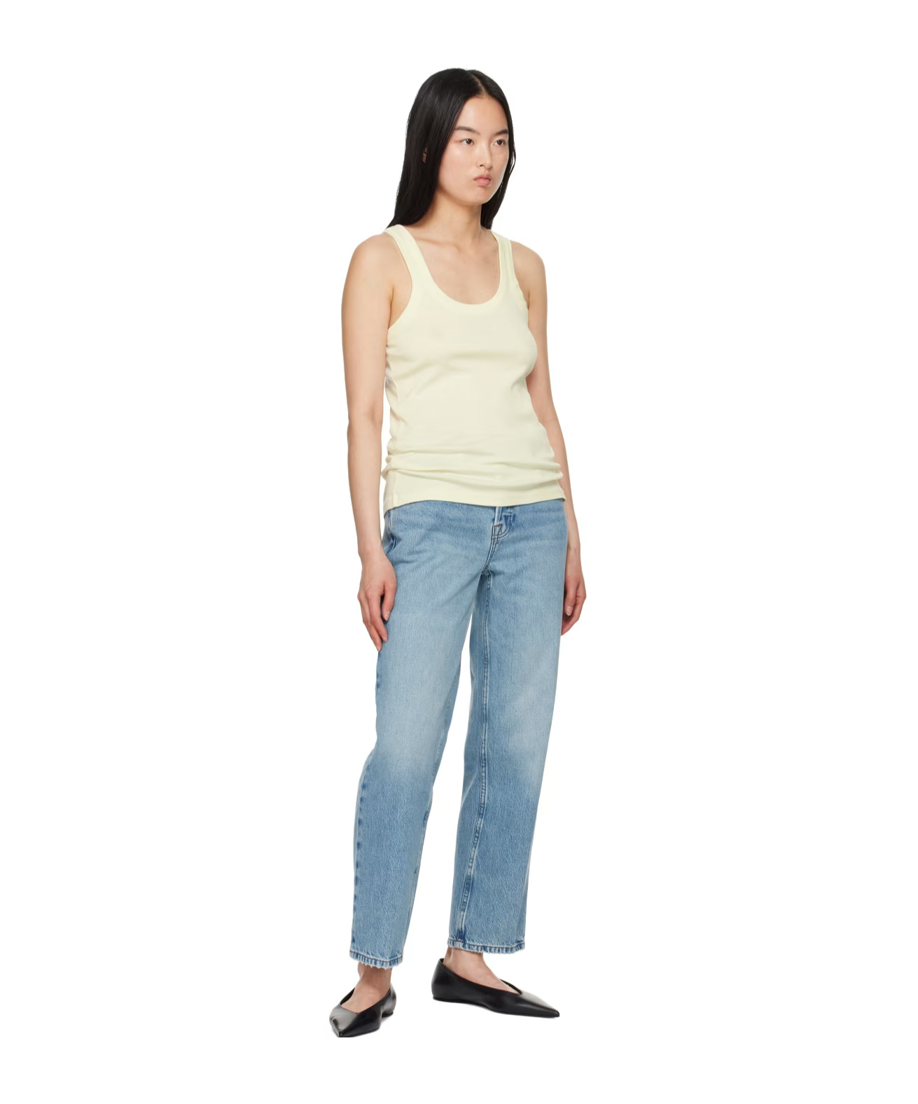 Frame Belt-loop Jeans In Blue