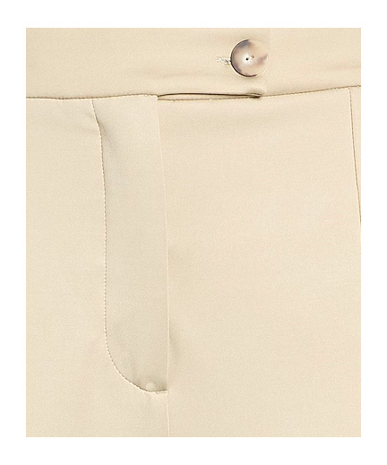 Max Mara Slim Flared Pants In Khaki