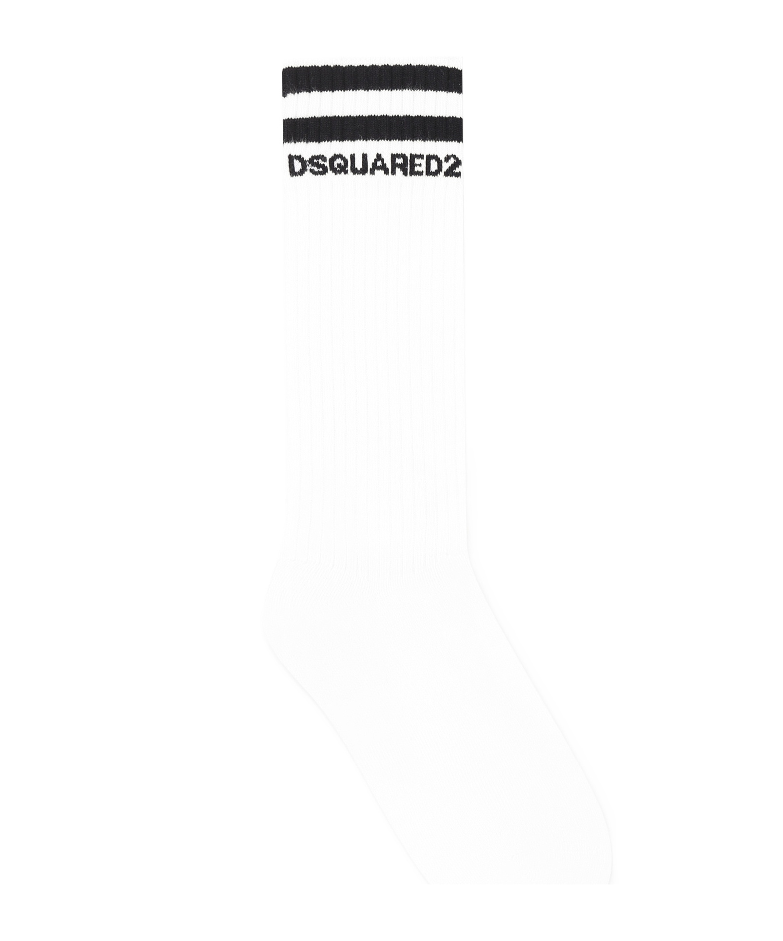 Dsquared2 Rib Knitted Socks In White