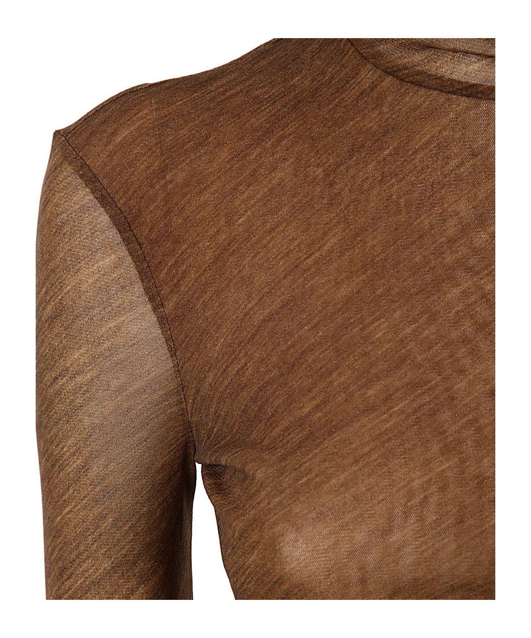 Philosophy Di Lorenzo Serafini Long-sleeved High-neck T-shirt In Brown