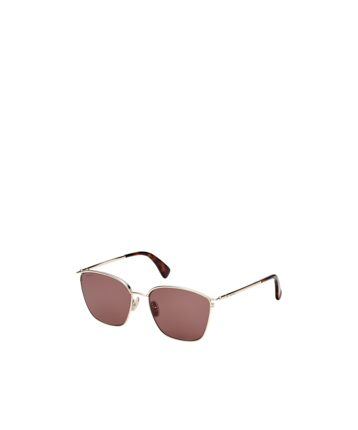 Max Mara 55mm Aviator Sunglasses In Brown