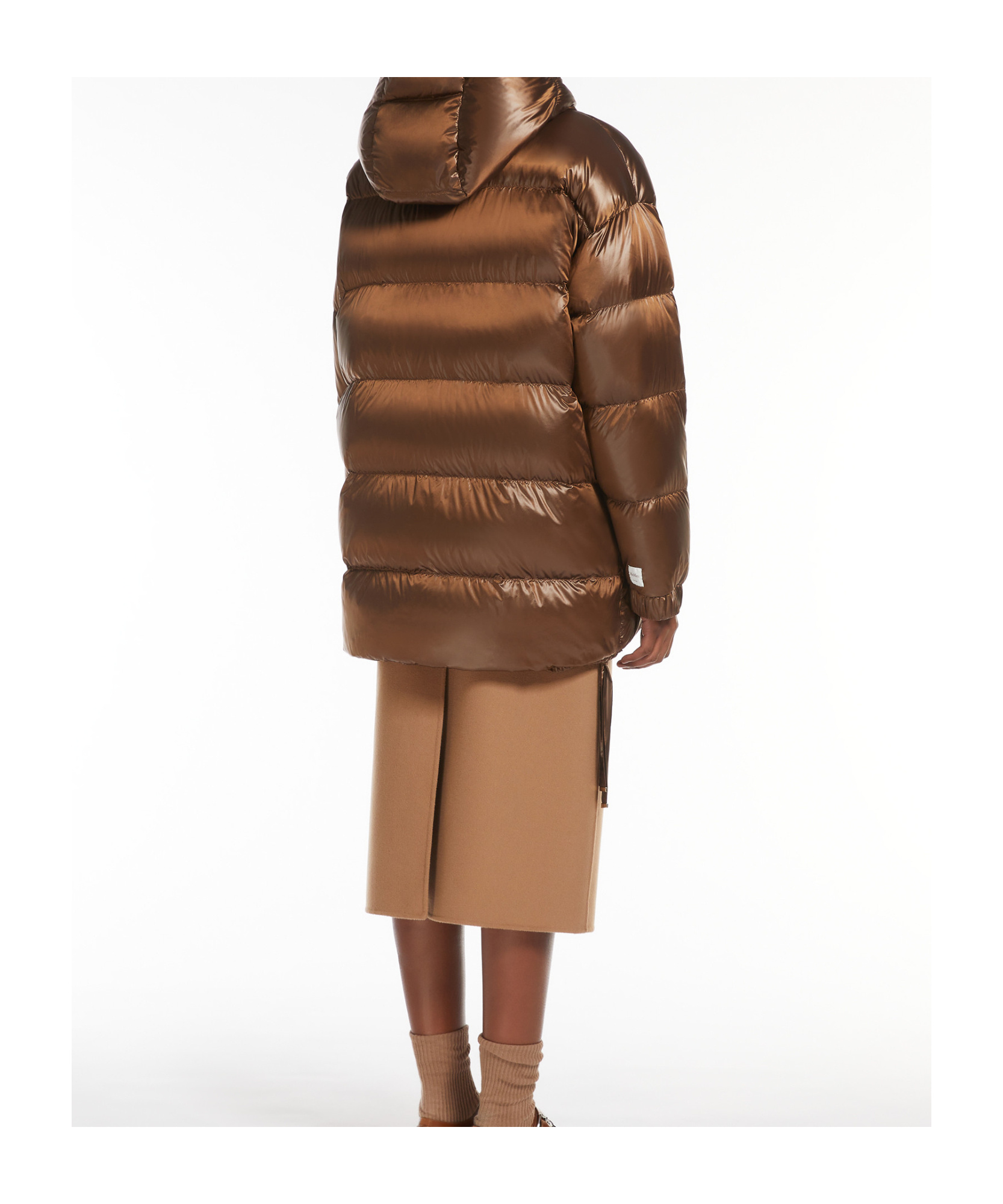 Max Mara The Cube Spacepi Down Jacket In Brown