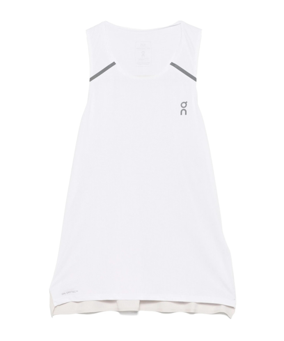 On Reflective-detailing Tank Top In Gray