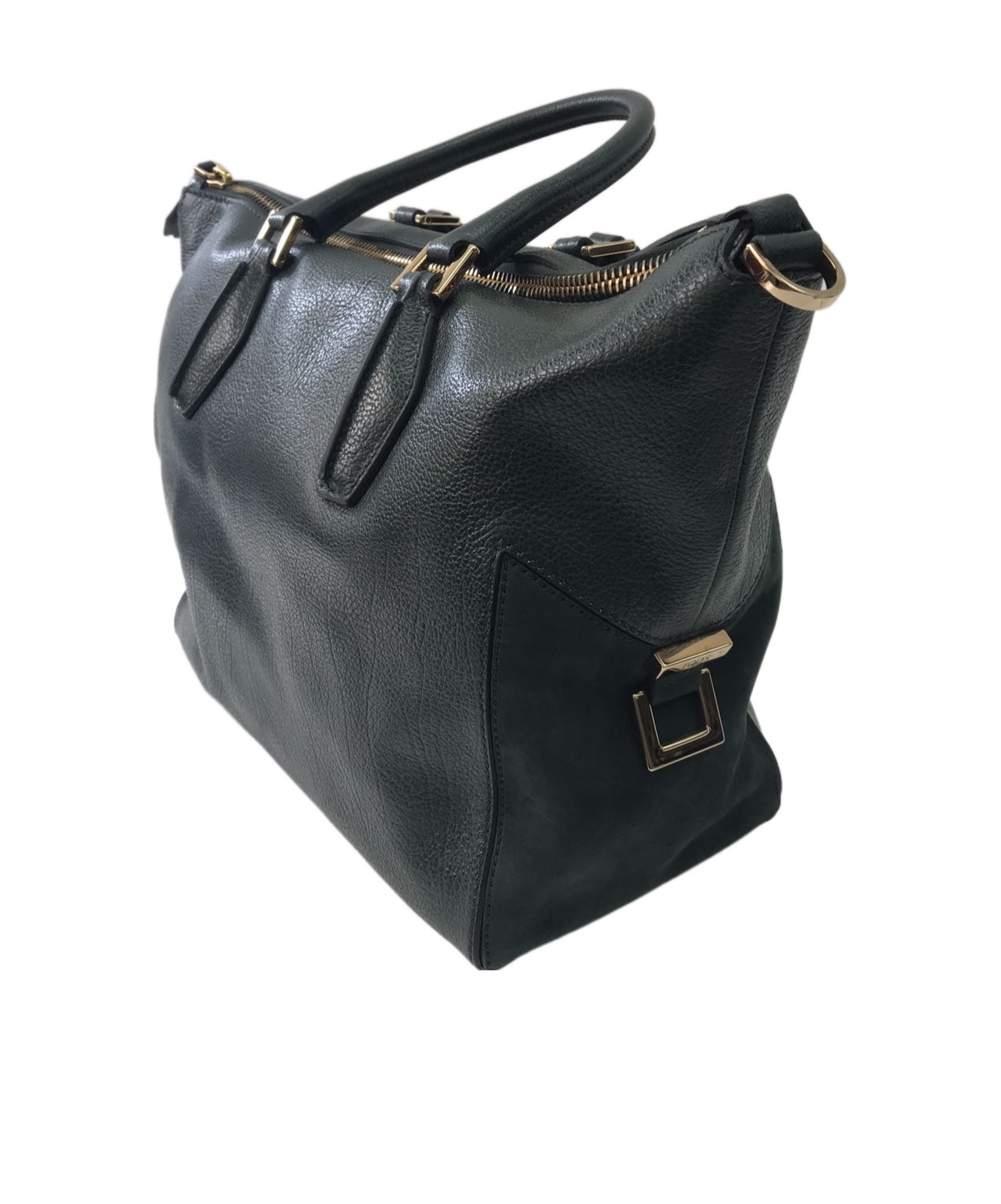 Tod's Zippered Shoulder Bag In Black