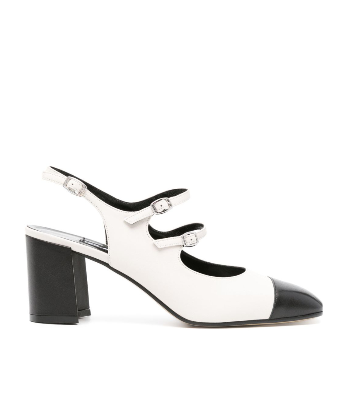 Carel Paris Papaya Nappa Leather T-strap Mary Jane Shoes In Multi