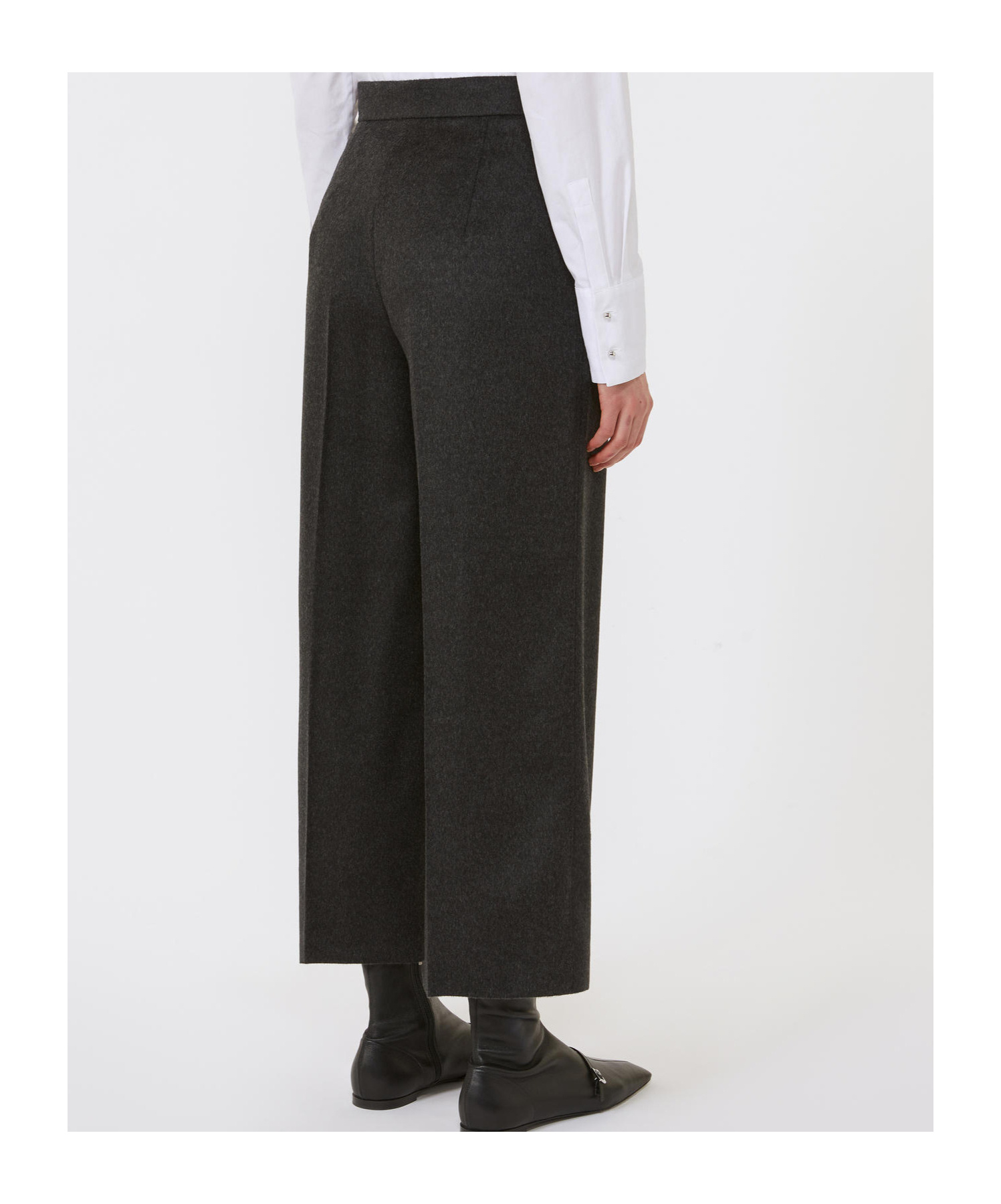 Max Mara Pleated Casual Pants In Black
