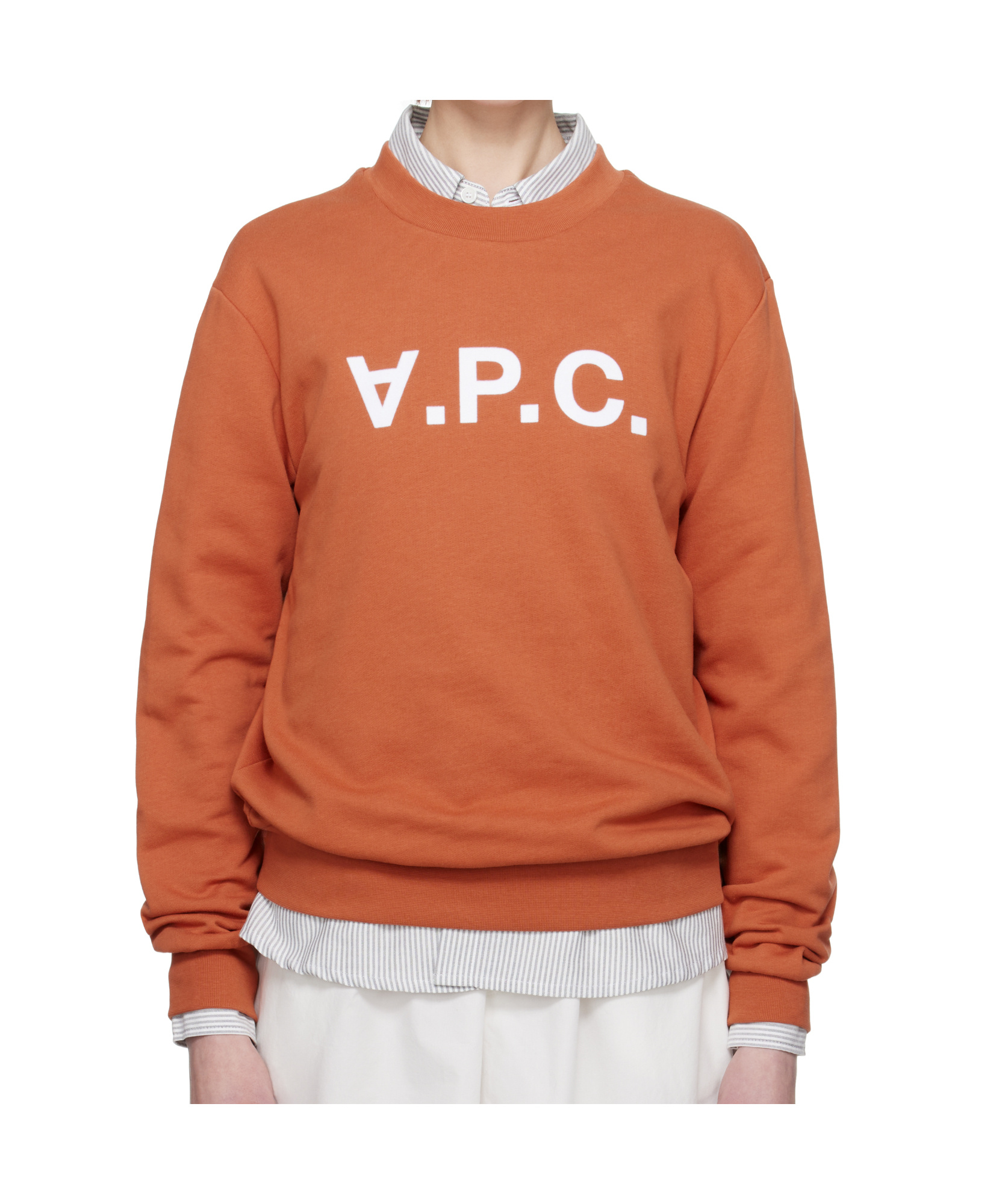 Apc Crew Neck Sweatshirt In Orange