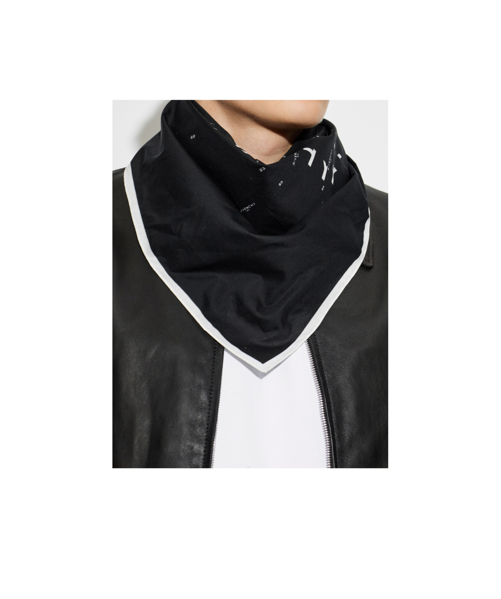 Givenchy Logo Printed Scarf In Black