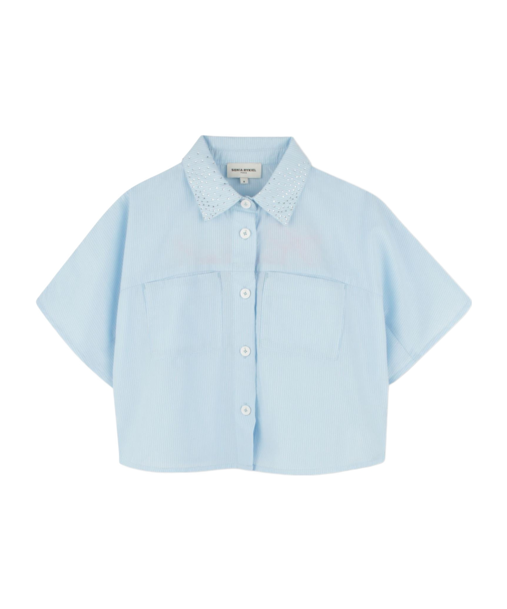 Sonia Rykiel Camicia Con Logo In Blue