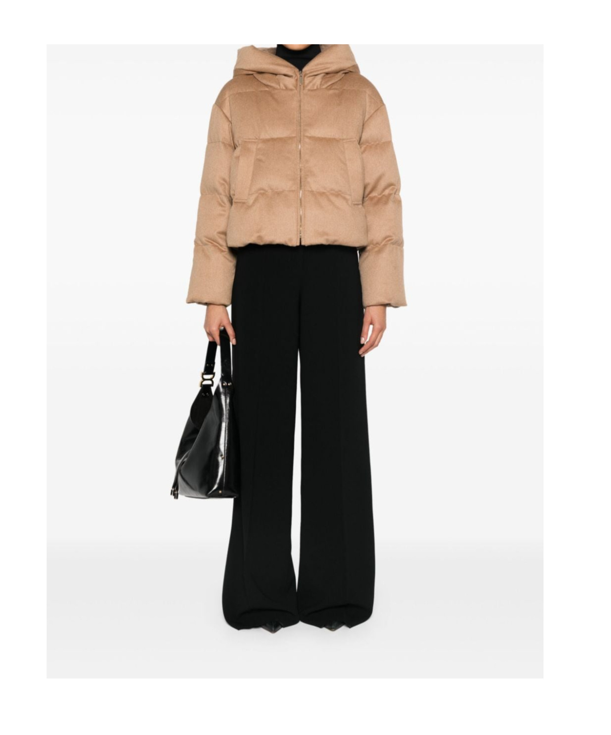 Max Mara Long-sleeved Cotton Jacket In Brown