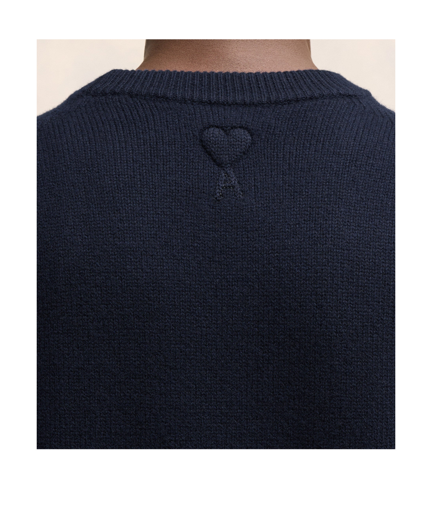 Shop Ami Alexandre Mattiussi Ami Paris Argyle Knitted Jumper In Black