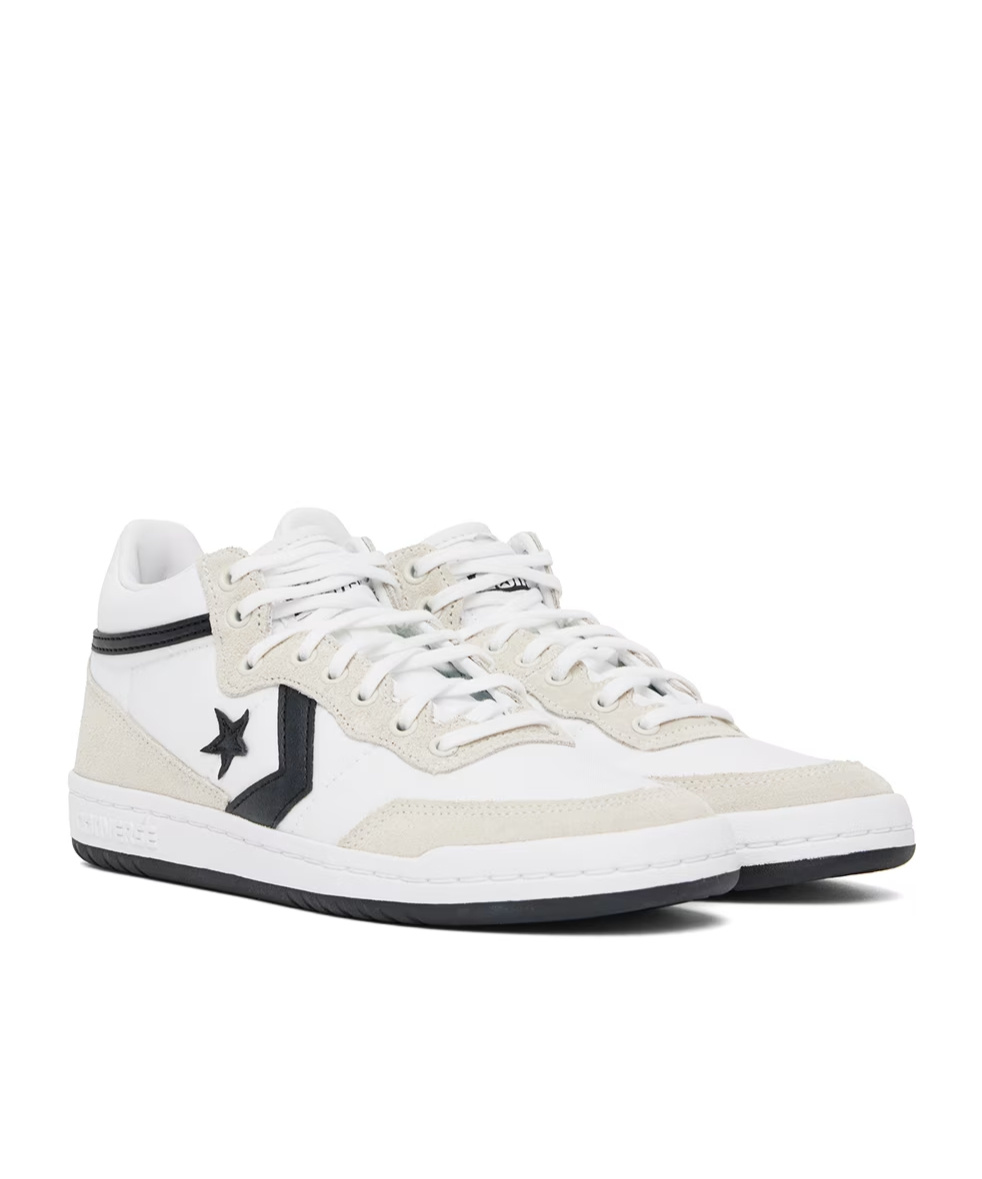 Converse Logo Lace-up Sneakers In White