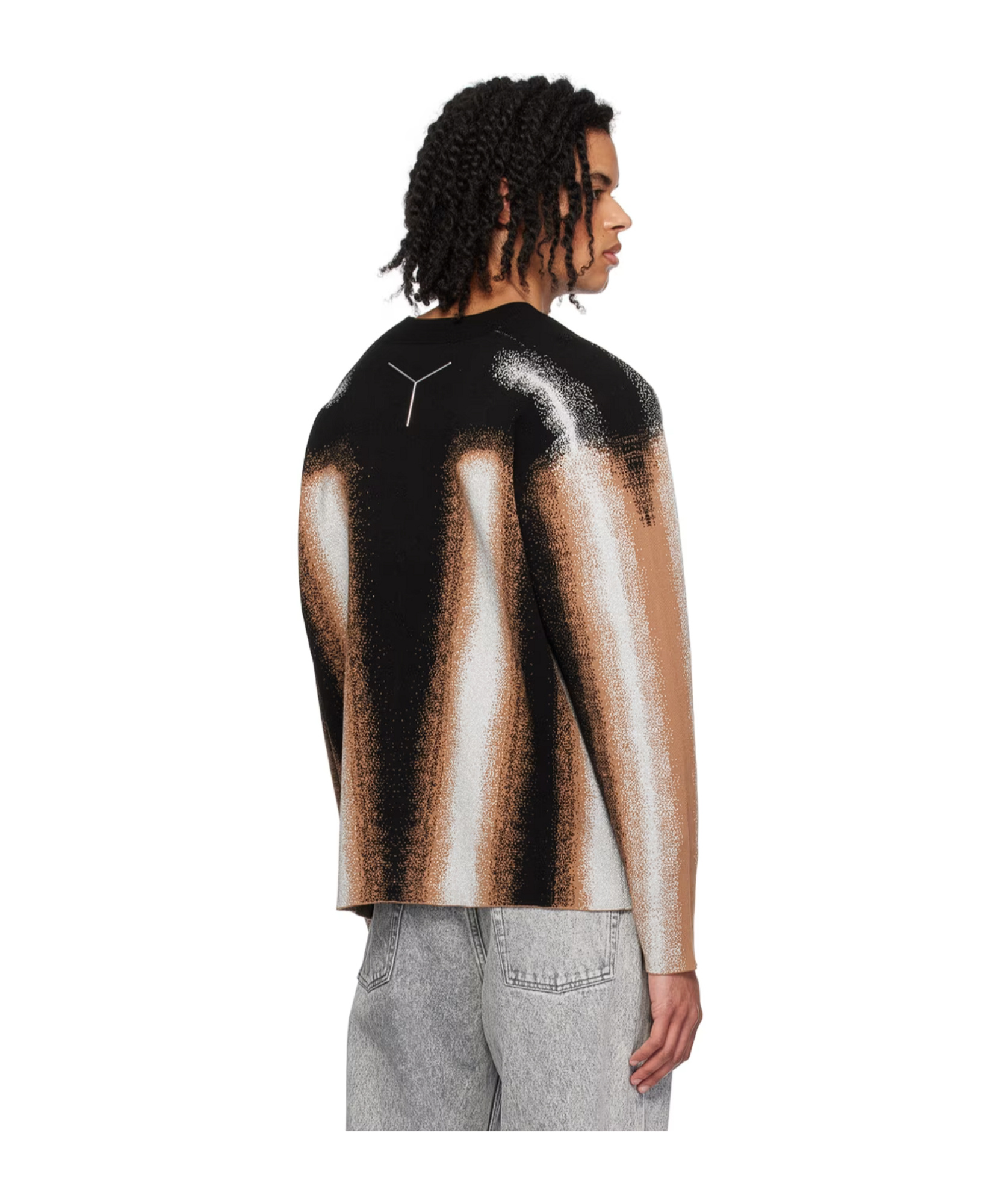 Y/project Drop-shoulder Gradient Knitted Jumper In Multicolor
