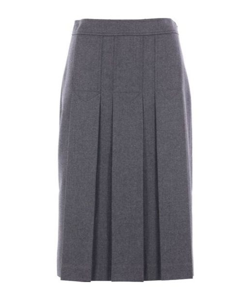 Prada Pleated Midi Skirt