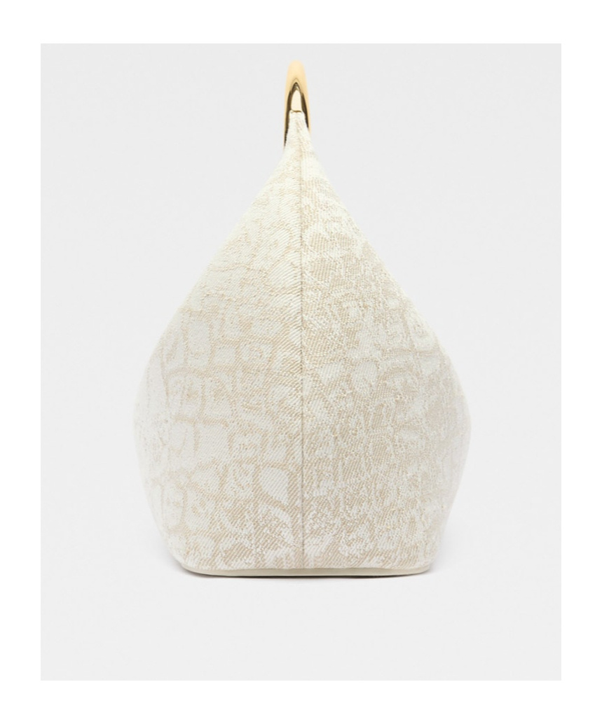 Jacquemus Mini Ring Handbag In Nude