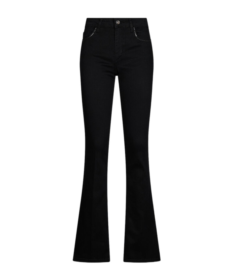 Liu •jo Liu Jo Slim Black Flared Jeans In Black