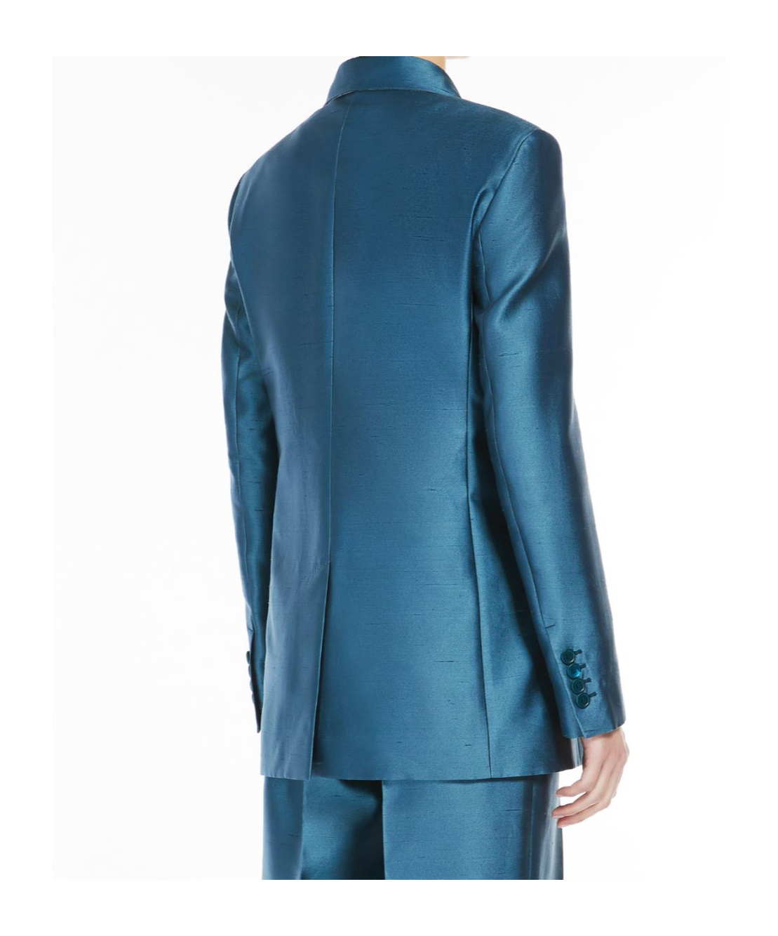 Max Mara Single-breasted Blazer In Blue