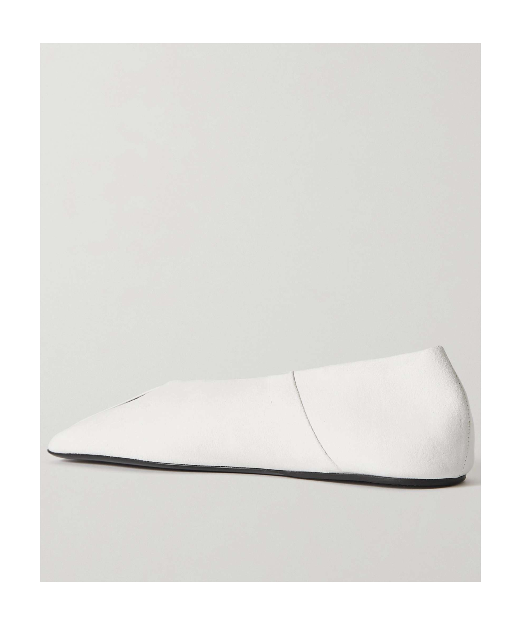 Jil Sander Flat Ballet Shoes In White