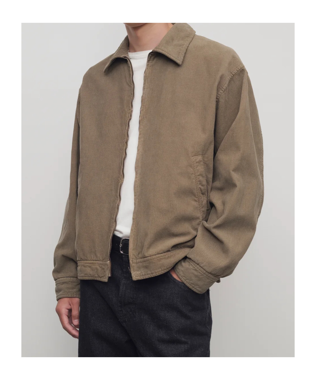 The Row Noggu Jacket In Corduroy In Brown