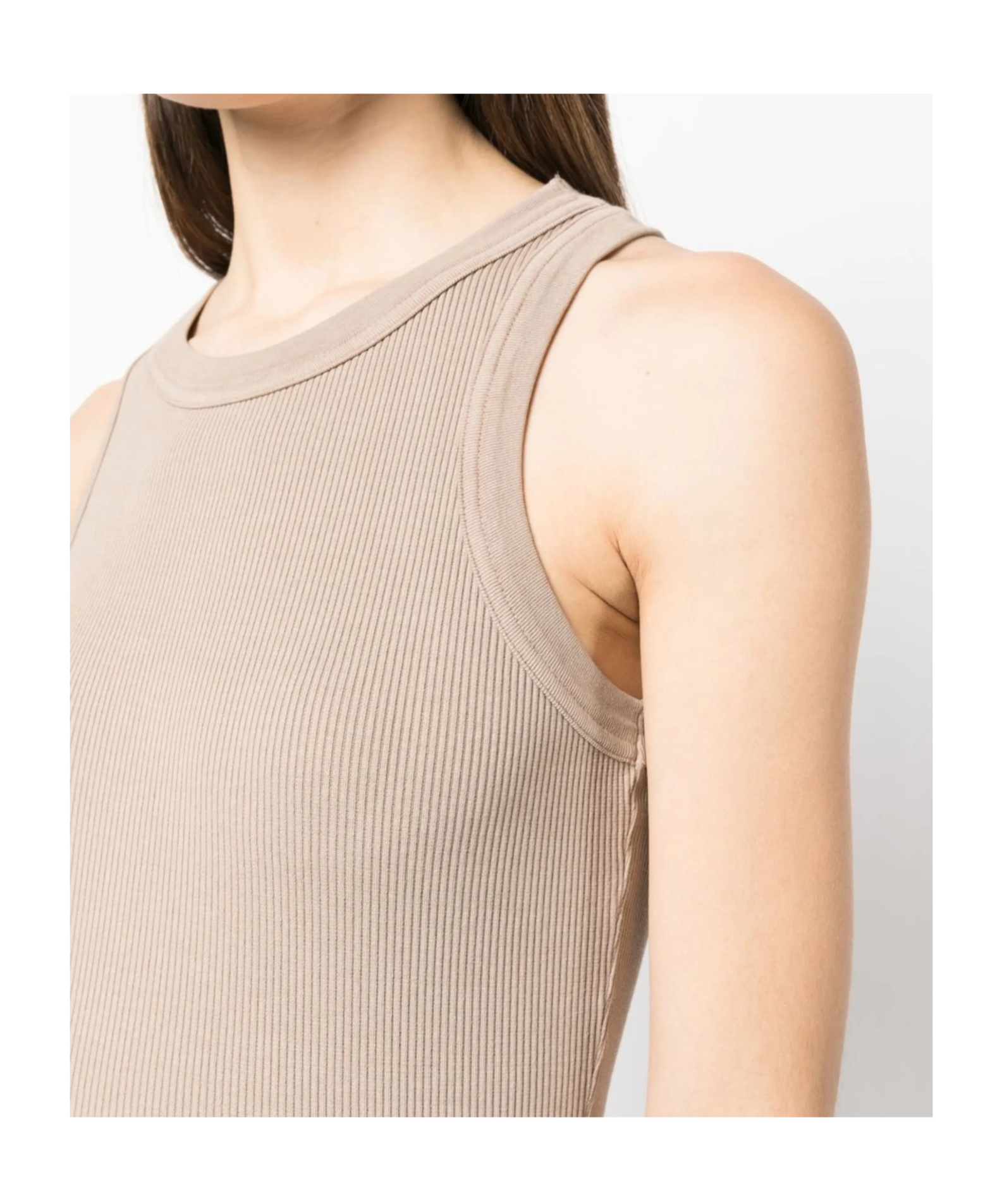 Citizen Of Humanity Citizens Of Humanity Sleeveless Ribbed Top In Brown