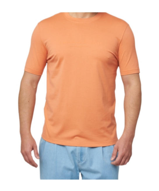 Brunello Cucinelli Short Sleeve T-shirt In Multi