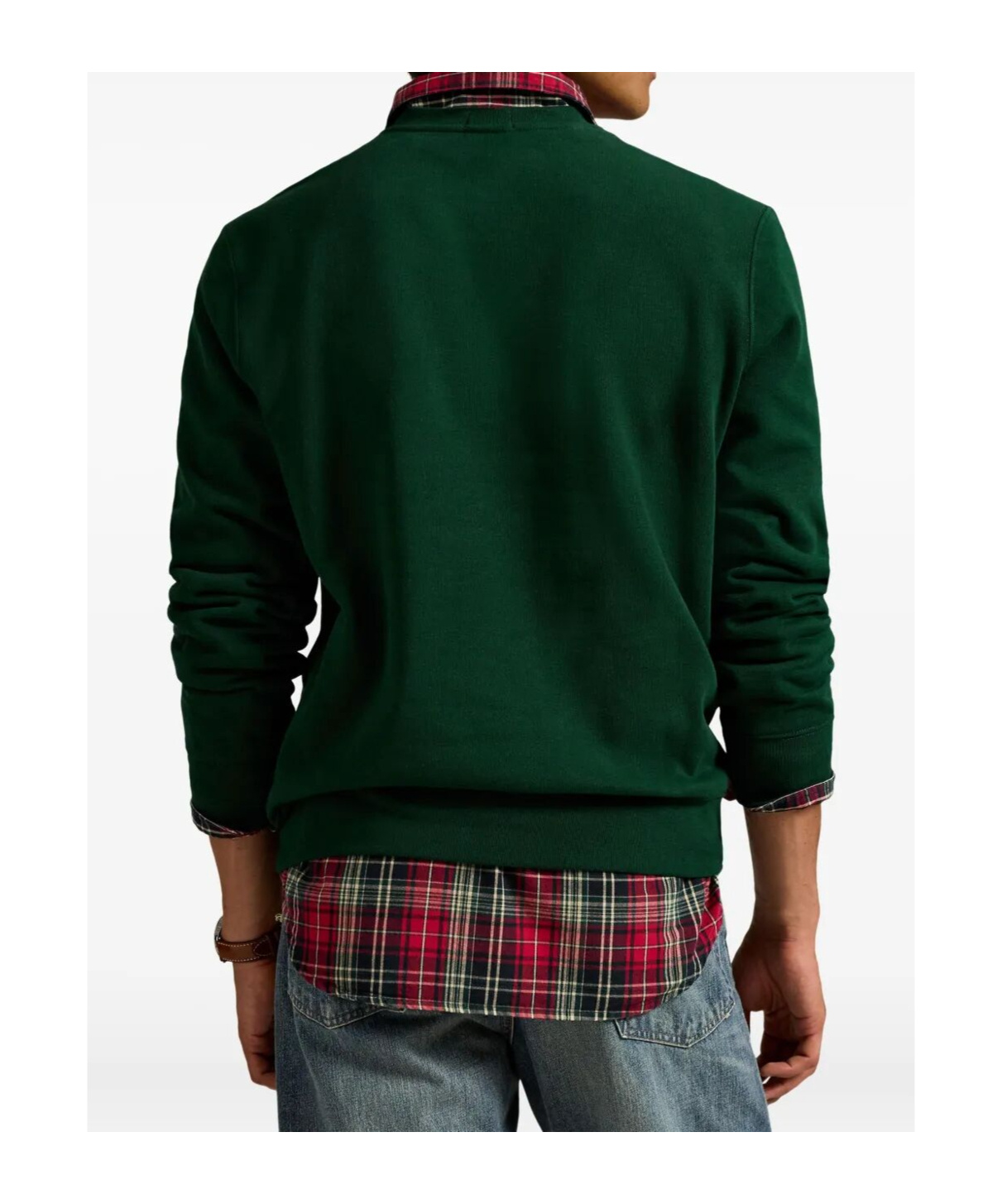 Polo Ralph Lauren Polo Bear Fleece Crew Neck Sweatshirt Clothing In Burgundy