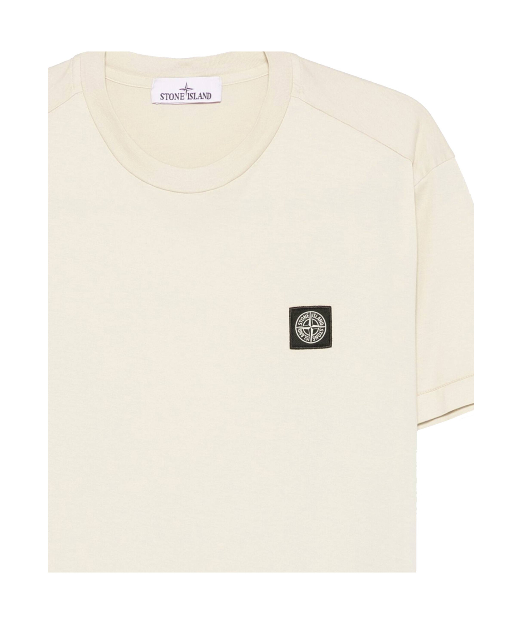 Shop Stone Island Lightweight-jersey T-shirt In Nude