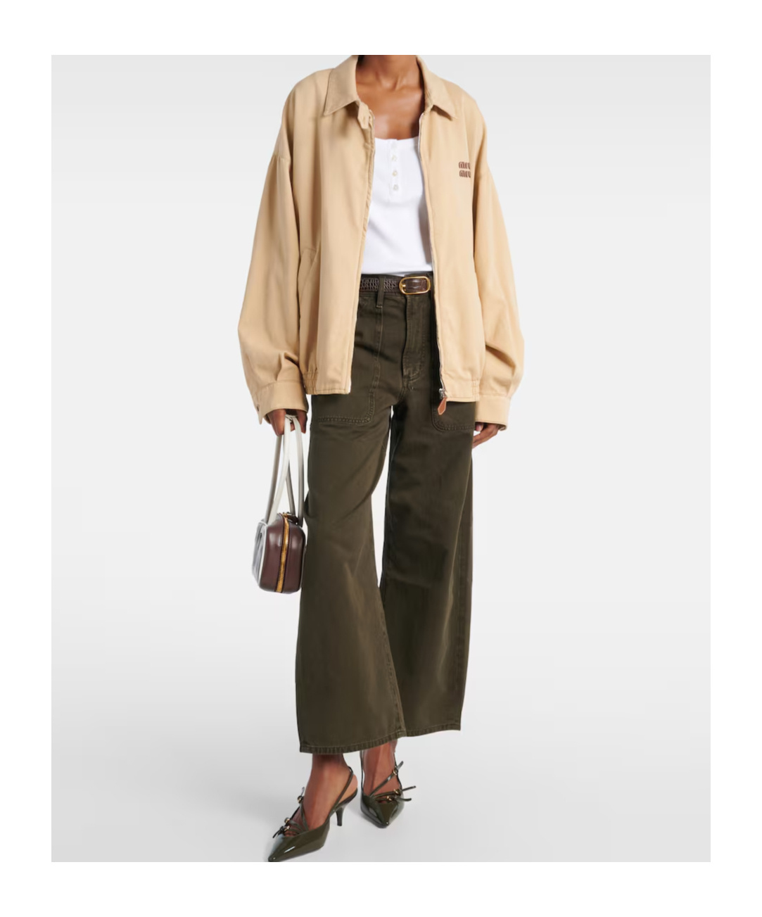 Citizen Of Humanity Ayla Cargo High-rise Wide-leg Jeans In Brown