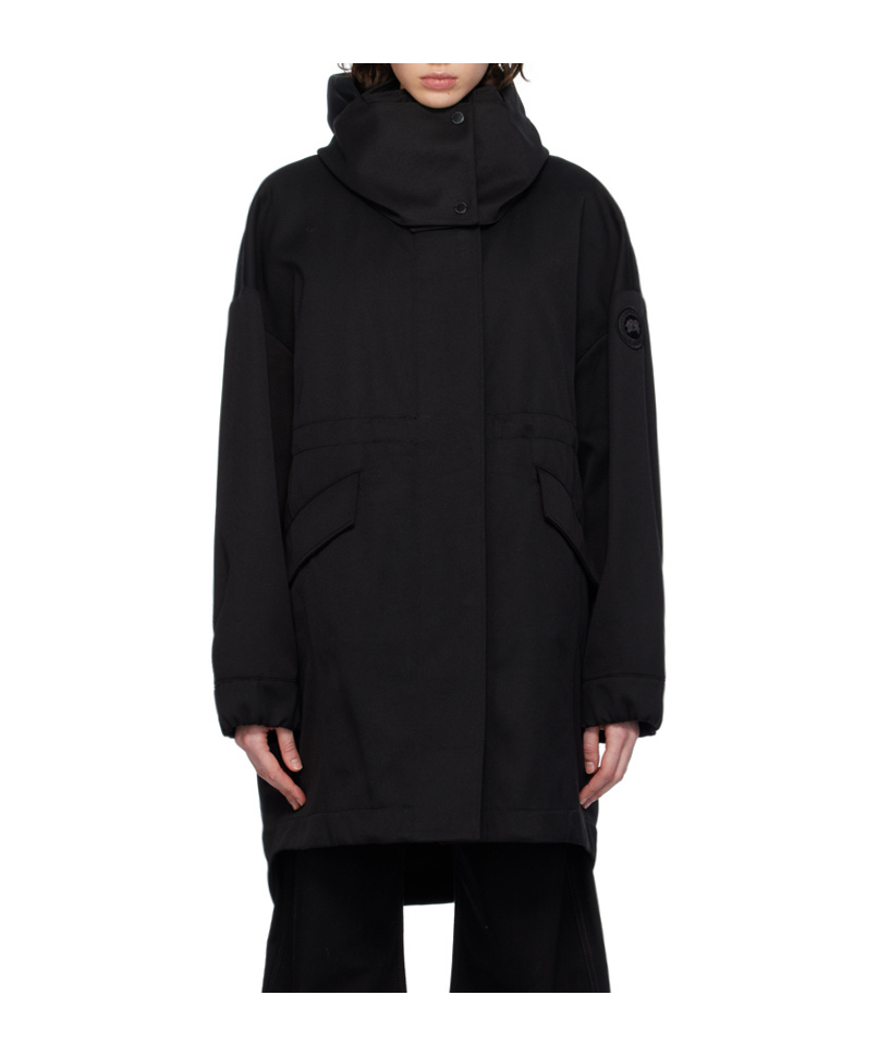 Canada Goose Olivine Parker Long-sleeved Coat In Black