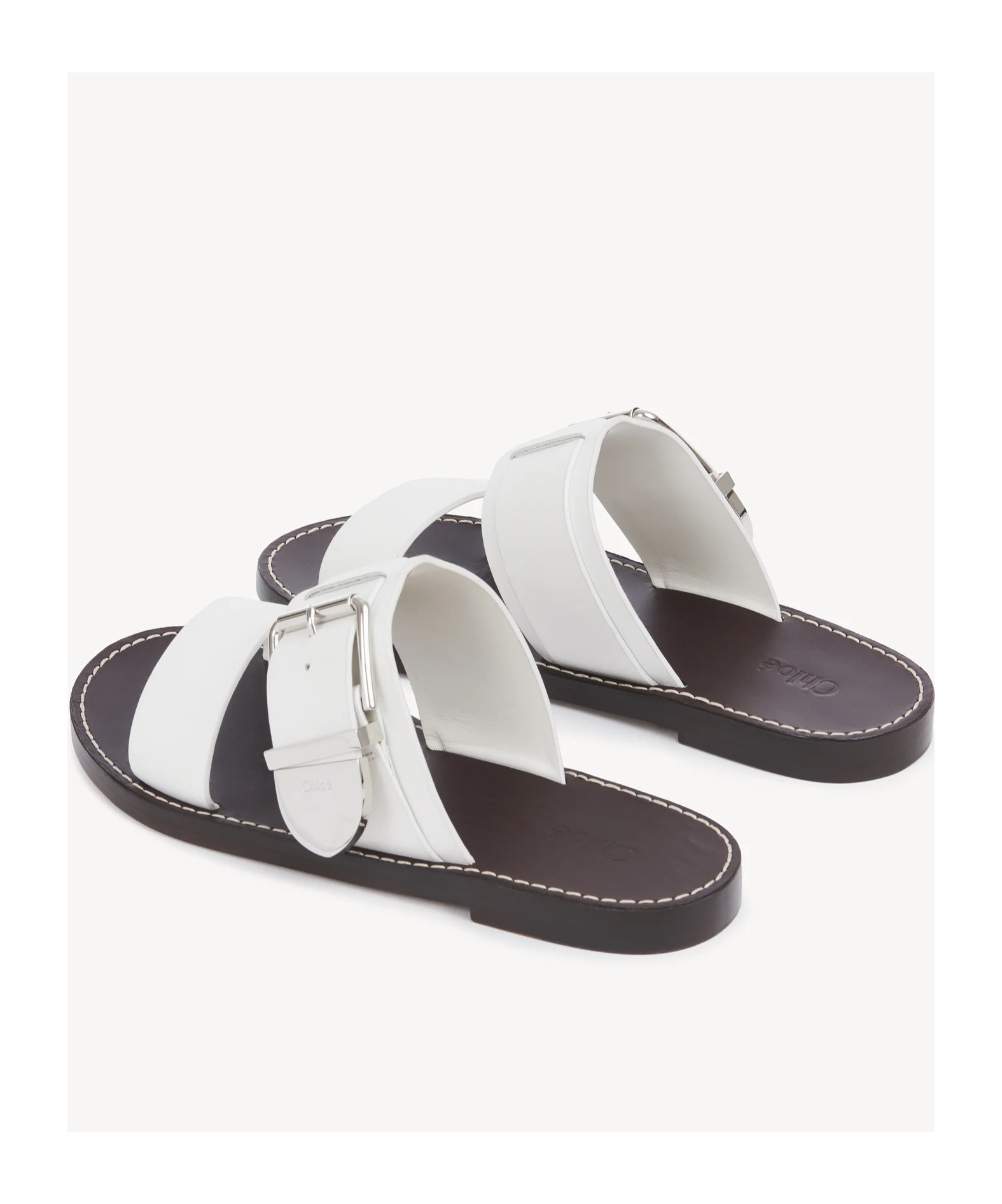 Chloé Rebecca Slides In White