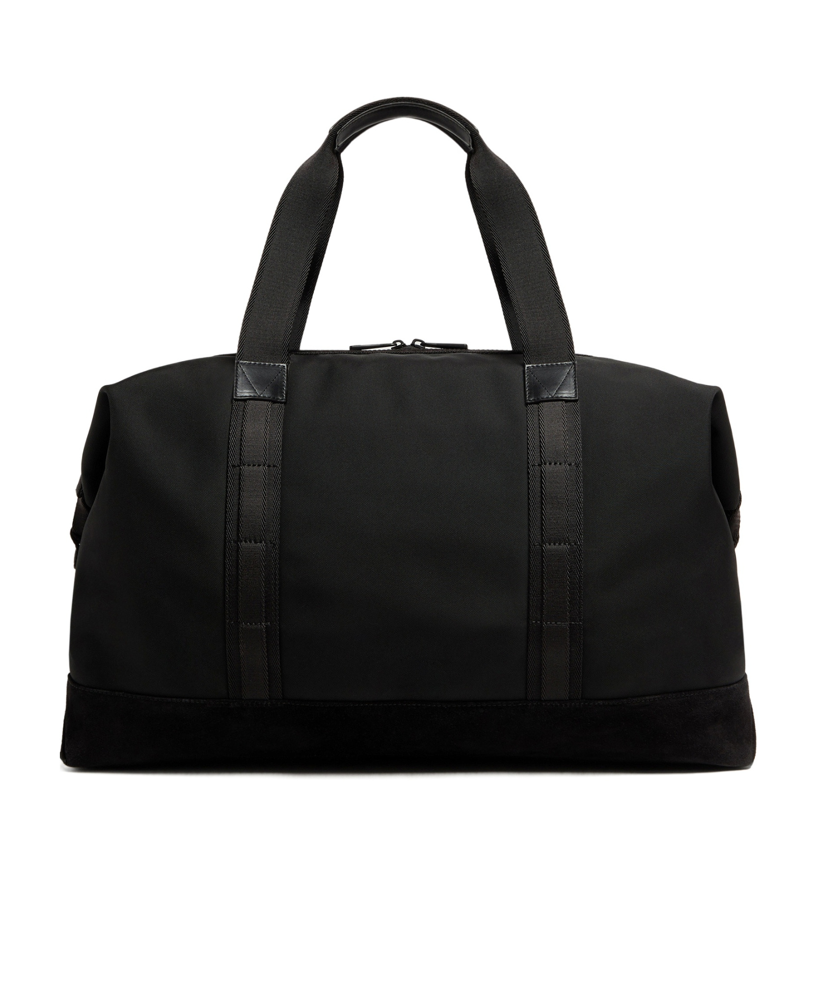 Moncler Panelled Canvas Holdall In Black