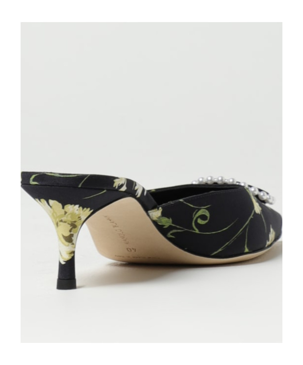 Manolo Blahnik Pointed High Heel Sandals In Black