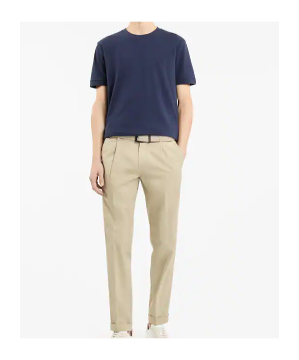 Fay T-shirt In Stretch Piquet In Blue