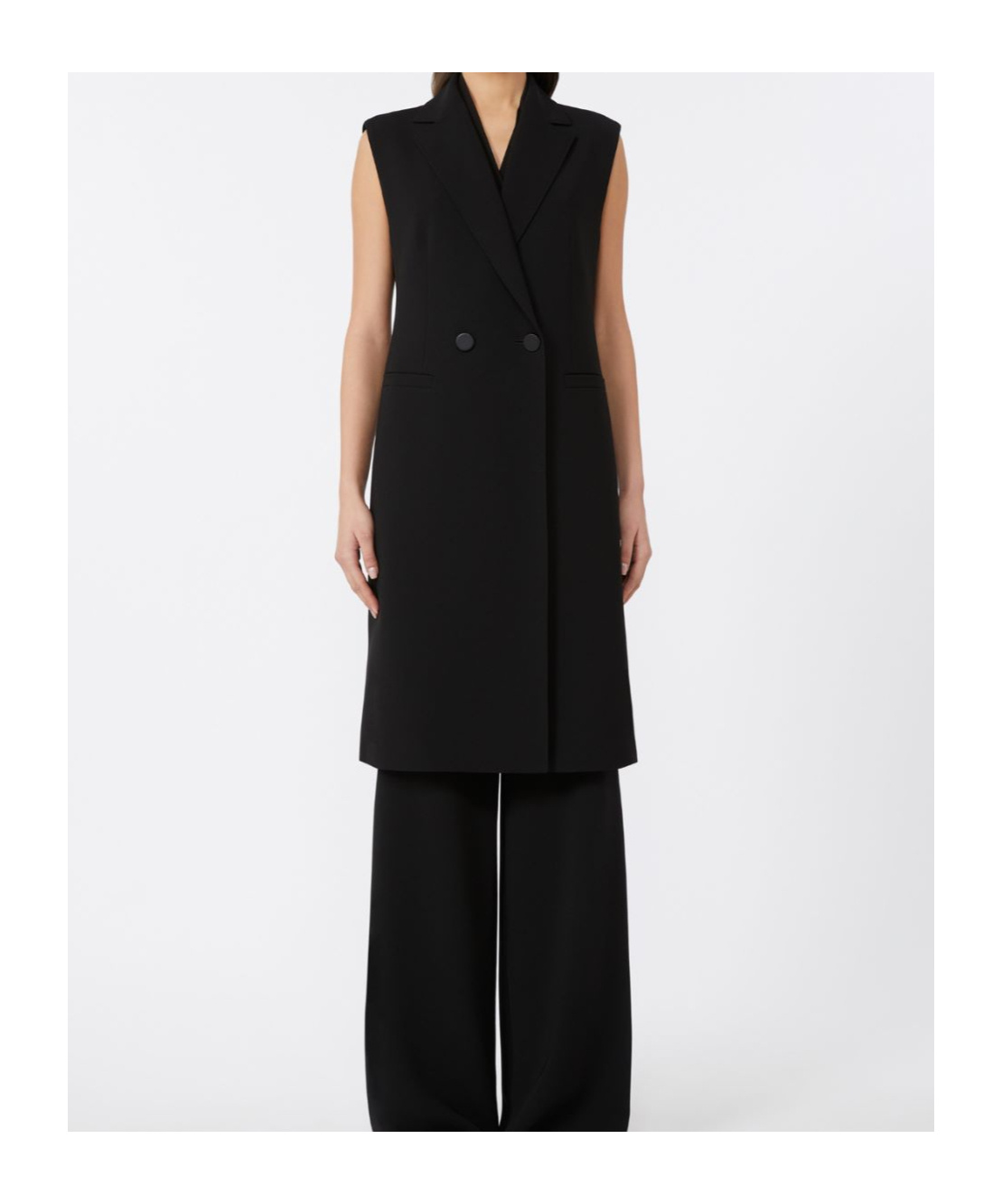 Max Mara V-neck Sleeveless Blazer