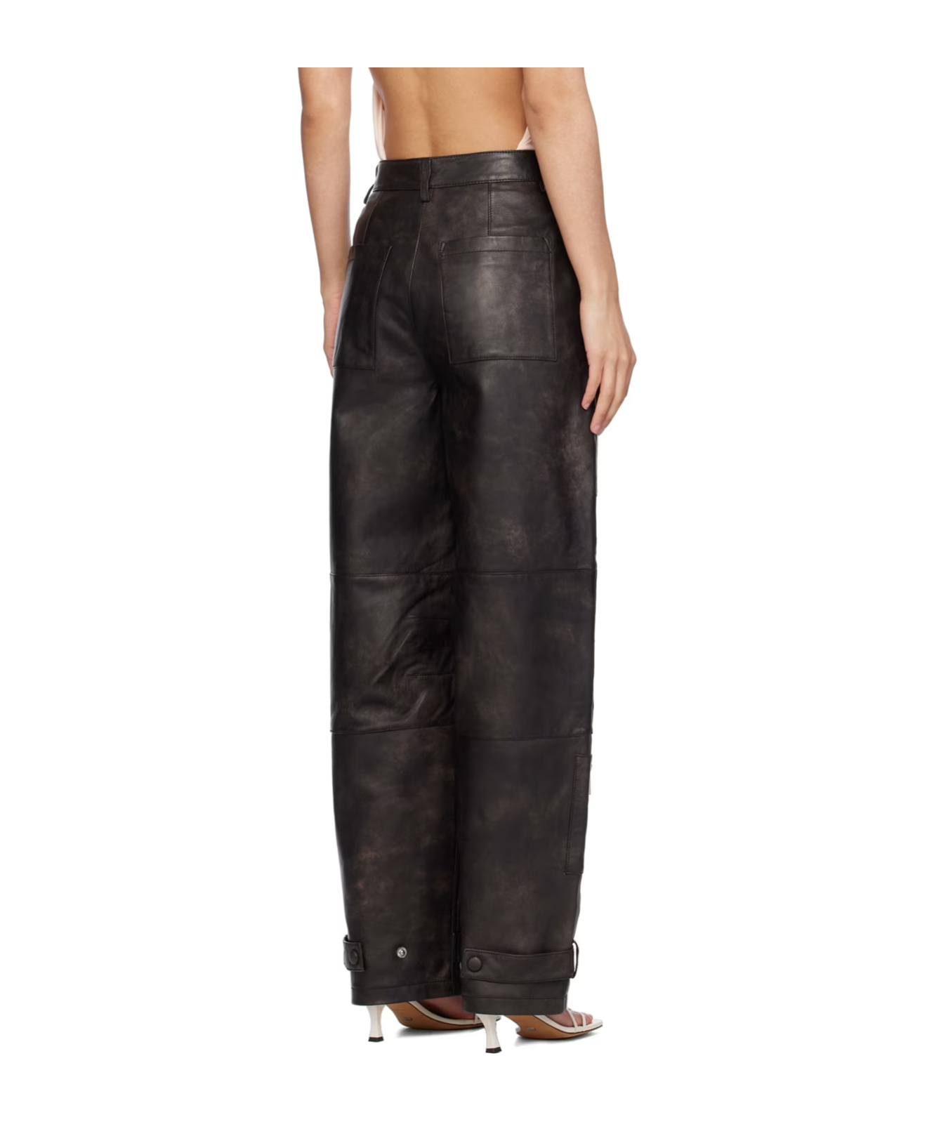 Remain Birger Christensen Grain Work Casual Pants In Black