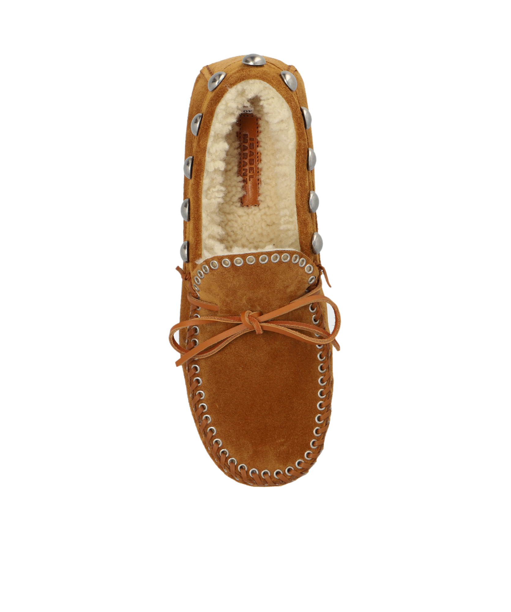 Isabel Marant Fitza Shearling Suede Loafers In Brown