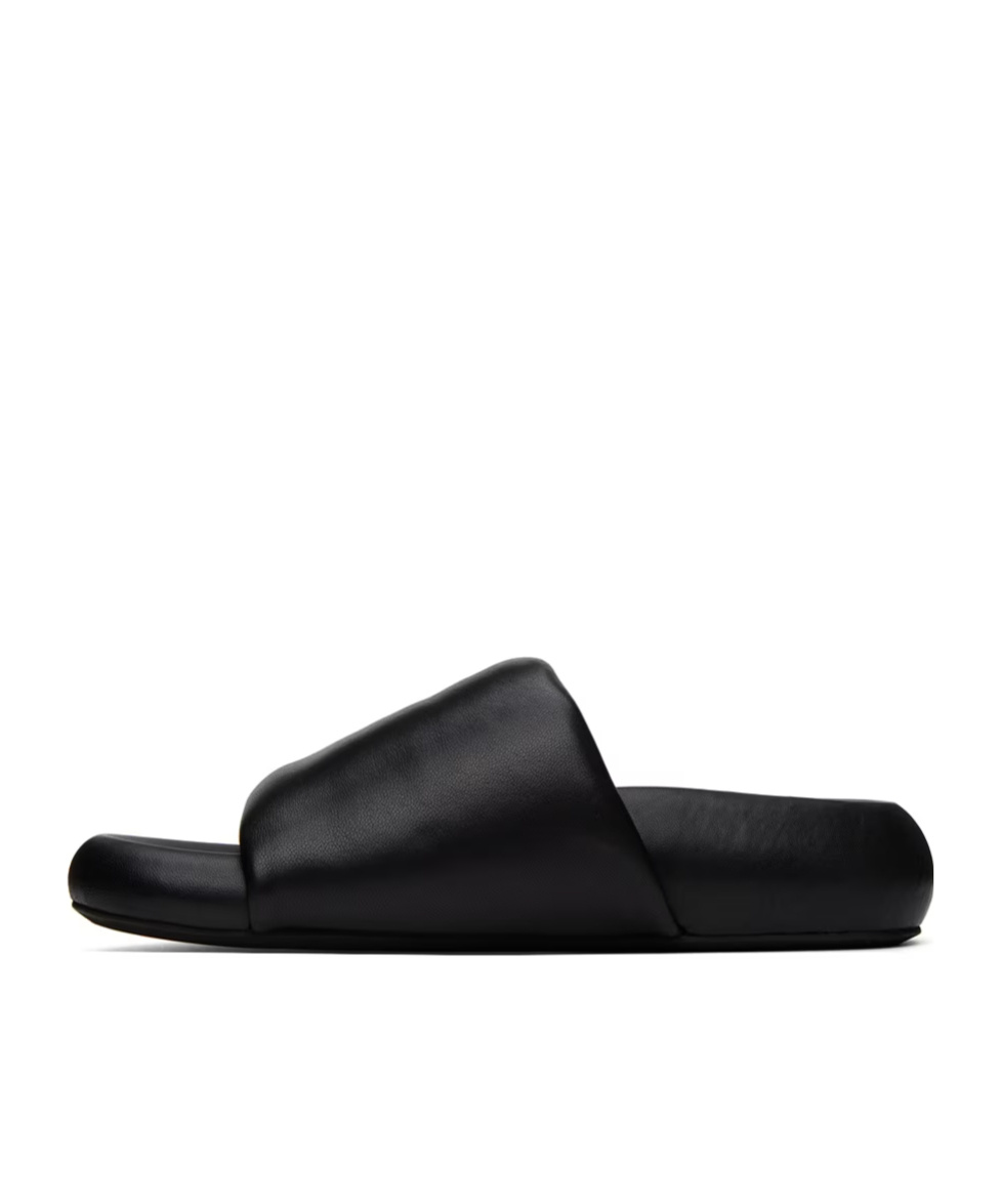 Marni Open-toed Flat Slippers In Black