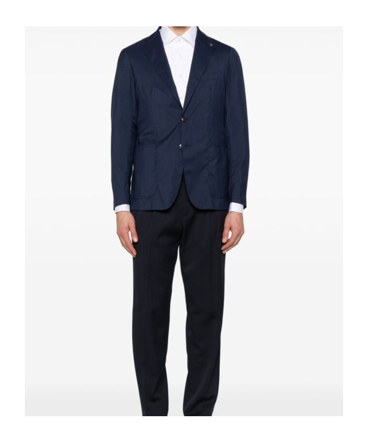 Shop Tagliatore Blazer Jacket In Black