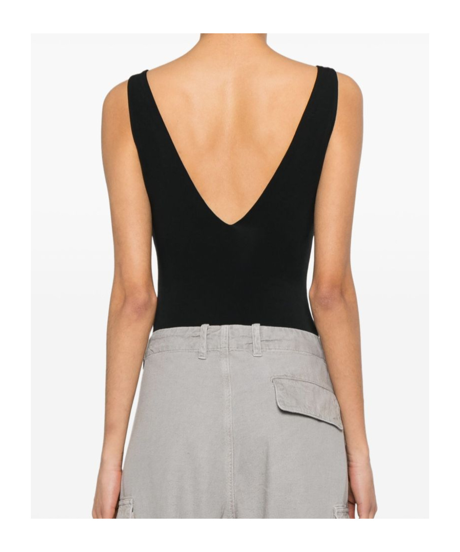 Entire Studios V-neck Bodysuit In Black