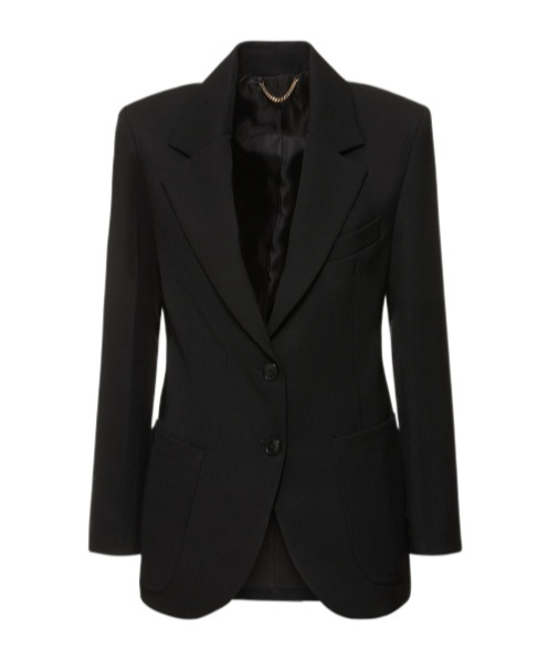Victoria Beckham Pocket Lapel Blazer In Black