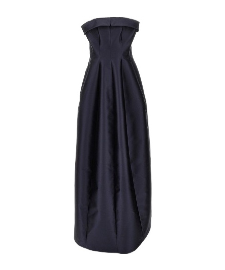 Alberta Ferretti Ikado Bustier Maxi Dress In Blue