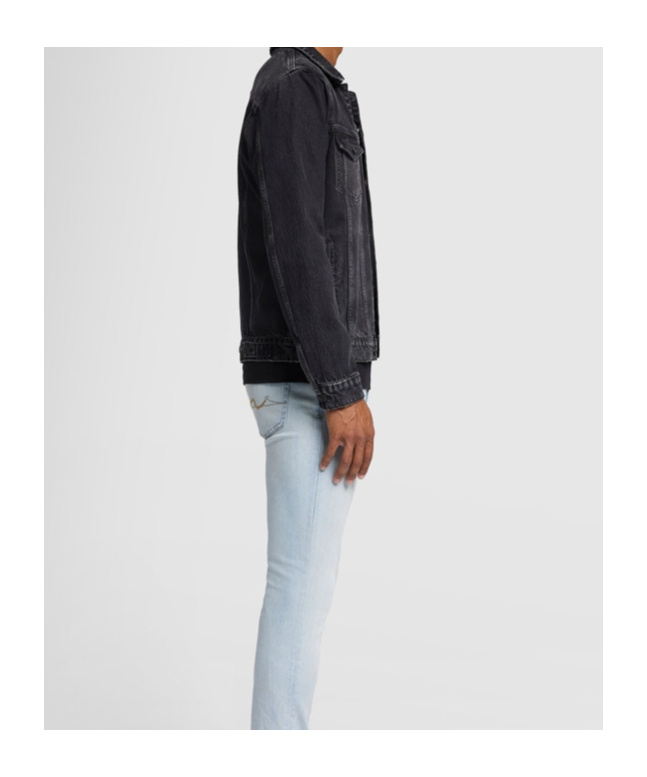 7 FOR ALL MANKIND LONG-SLEEVED DENIM COAT