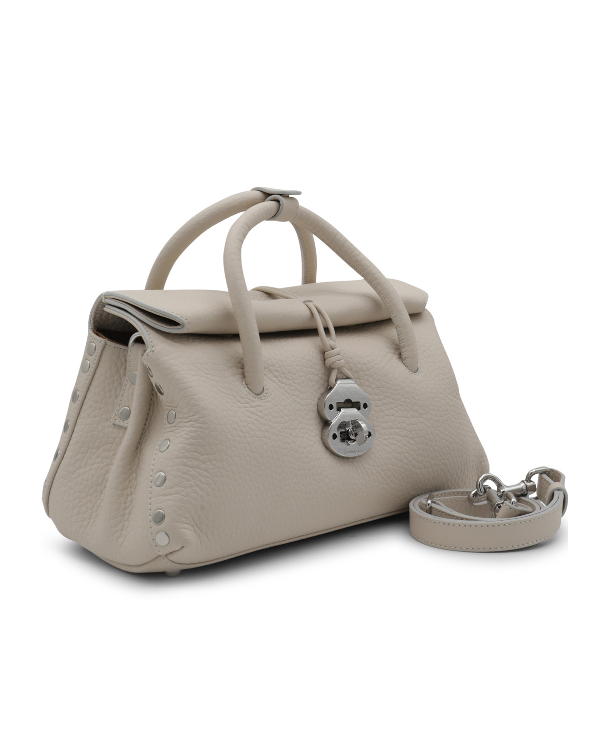 Zanellato Twist-lock Fastened Top Handle Bag In Gray