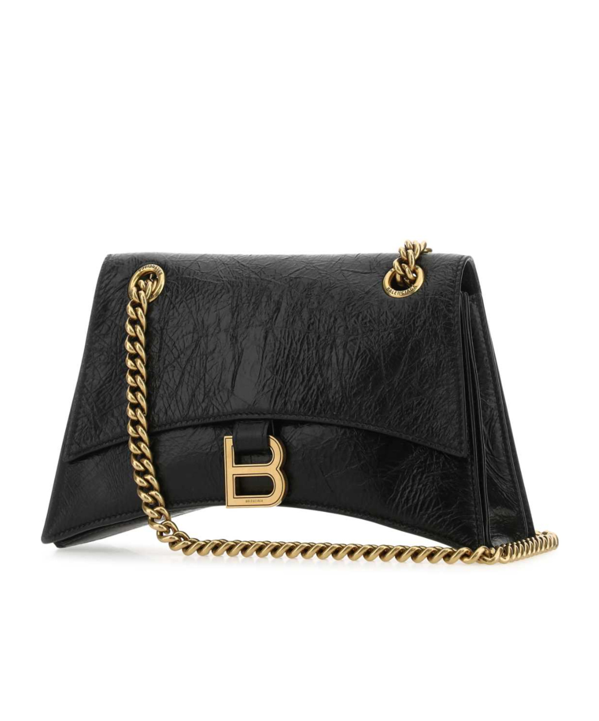 Balenciaga Chain-link Strap Bags Gold-tone Hardware In Black