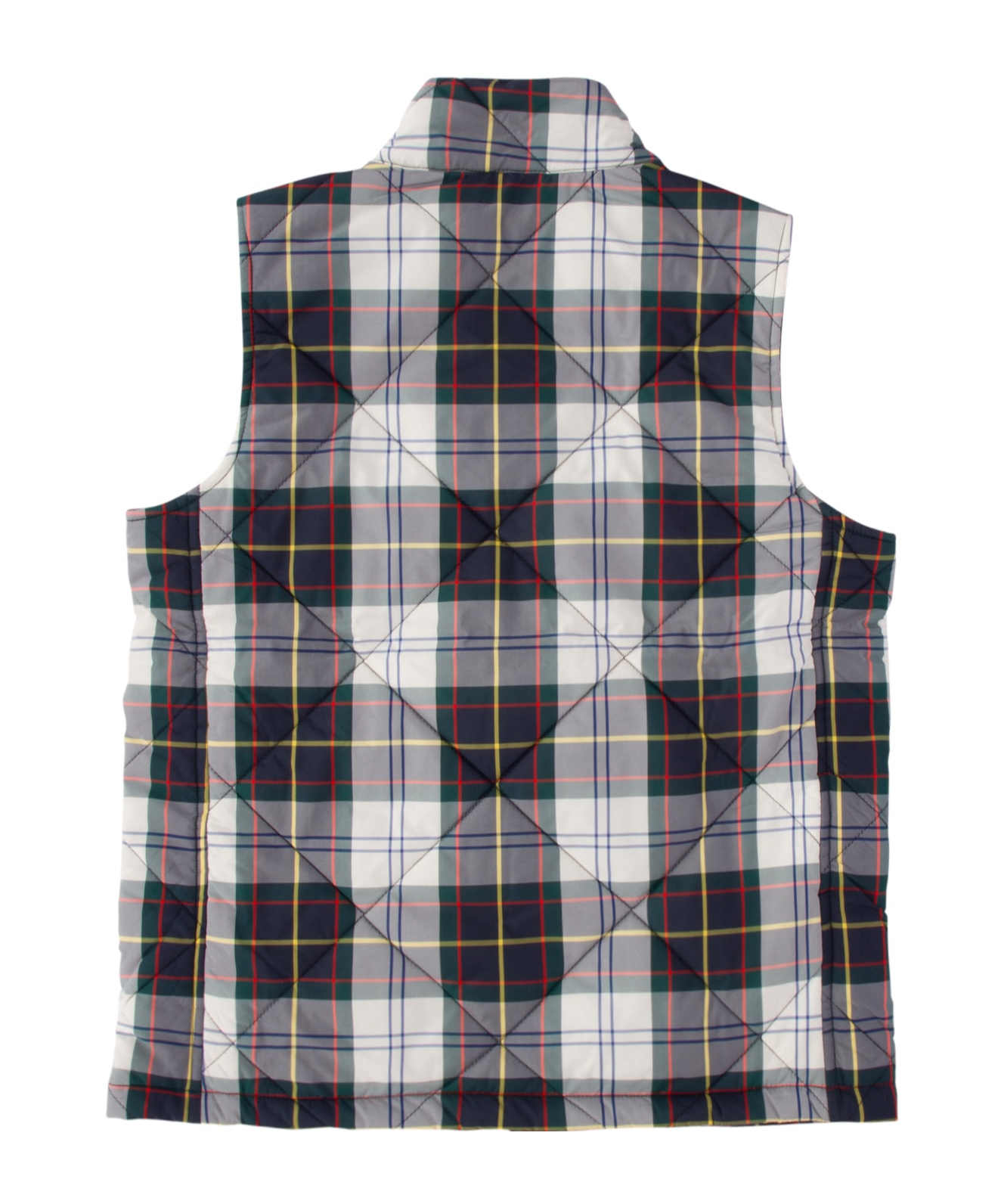Shop Barbour Checked Vest In Gray