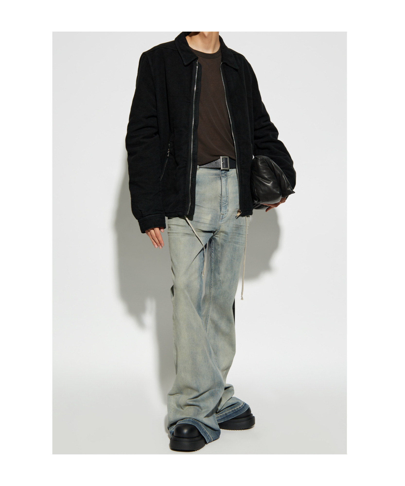 Rick Owens Relaxed Fit Long-sleeved T-shirt In Brown