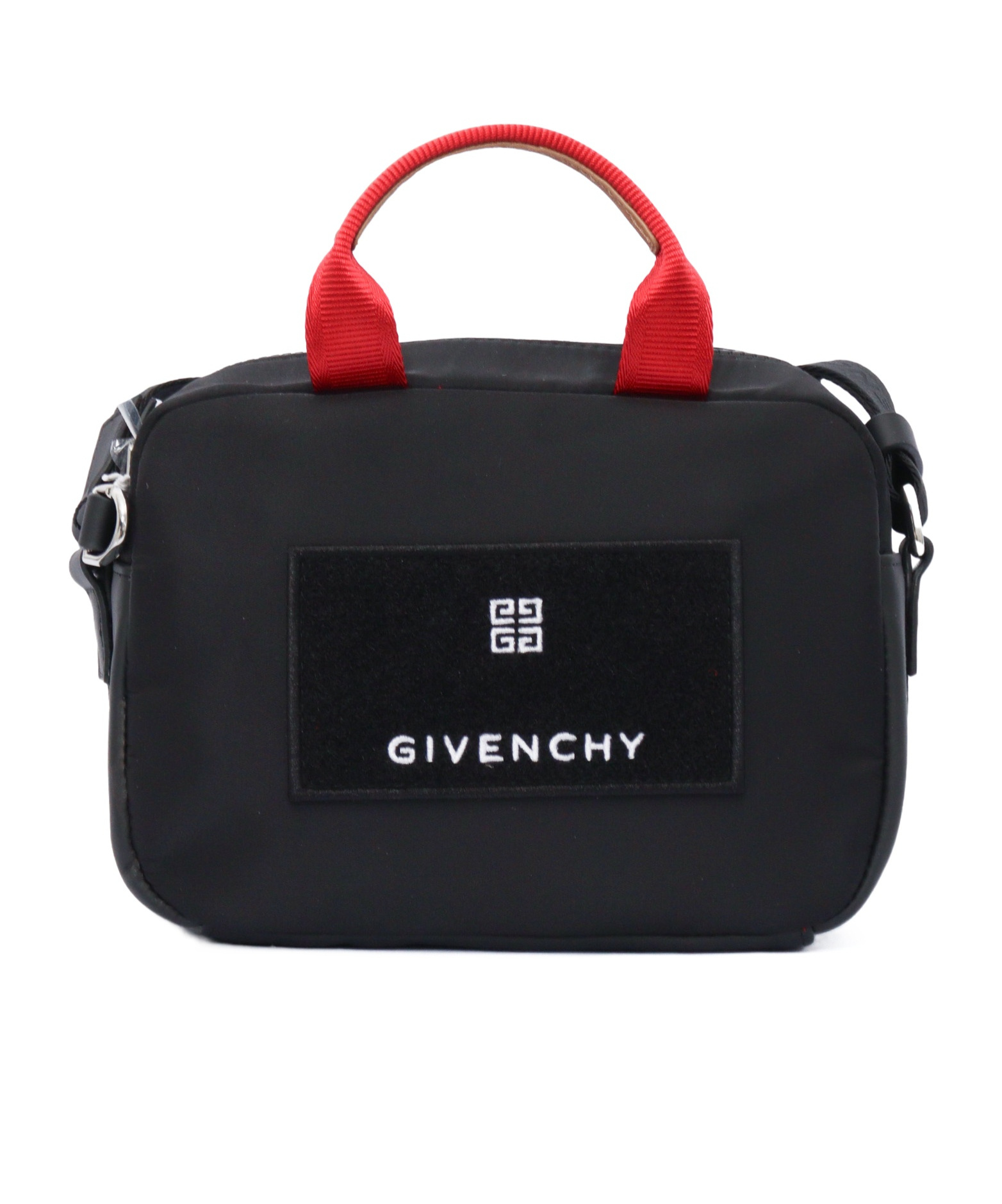 Givenchy Contrast-panel Messenger Bag In Black