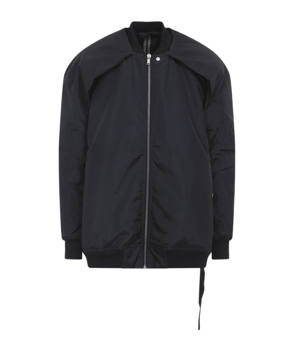 Rick Owens Drkshdw Longline Jacket With Ribbed Cuffs And Hem In Black
