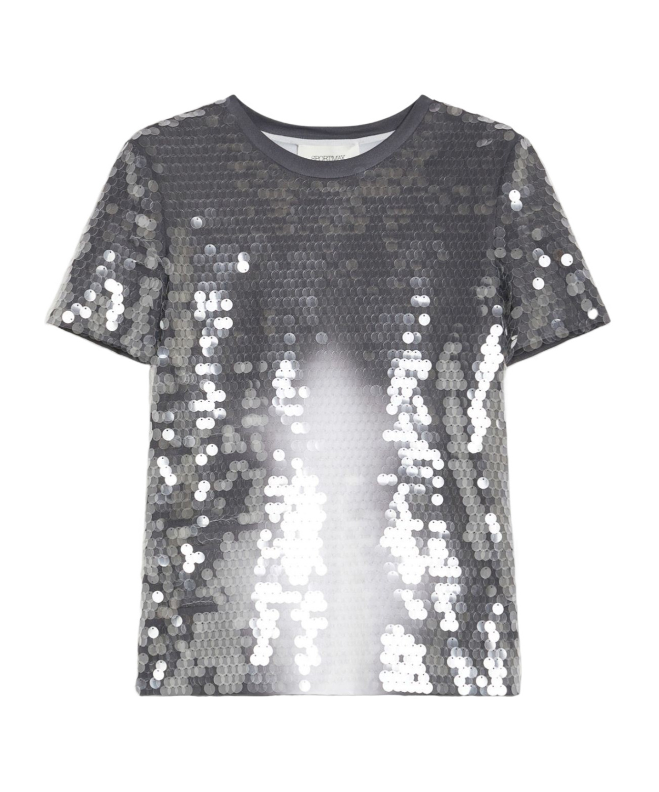 Max Mara Sequin T-shirt In Grey