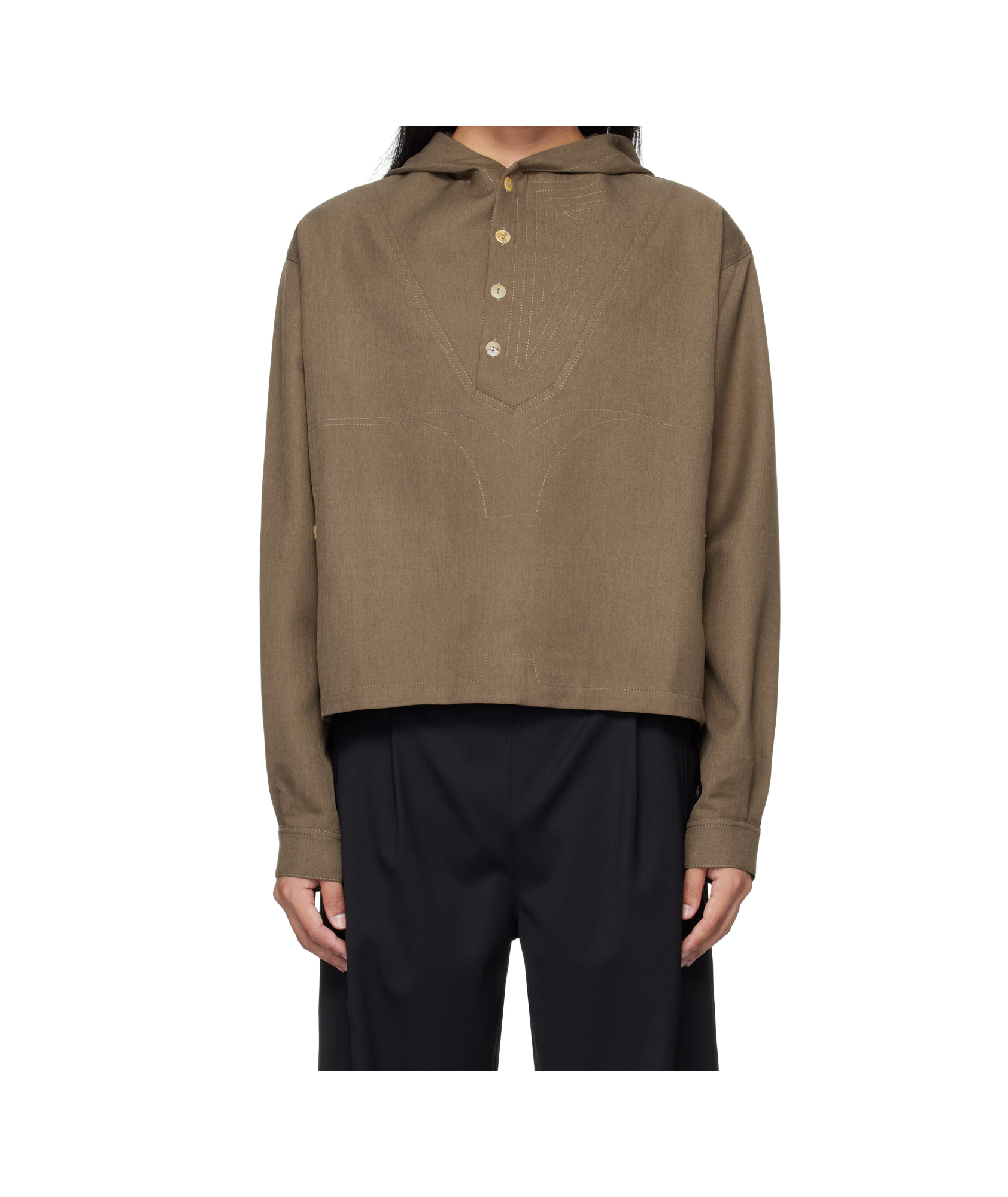 Kiko Kostadinov Hoodies In Brown